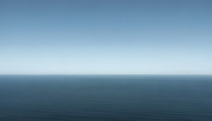 Obraz premium Simple Ocean Horizon with Calm Water Background