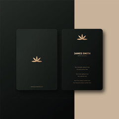 Luxury business card vector template