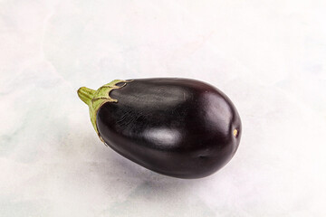 Raw ripe organic eggplant vegetable