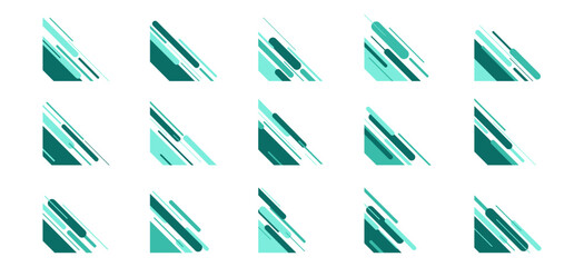 Creative Abstract Shape Border and Corner Frame Vector Set Collection. Decorative Elements Corners, Borders, and Frames. Creative Shape for Banners, Certificates, Invitations, and Covers Design