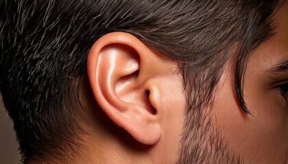Close-up of a human ear