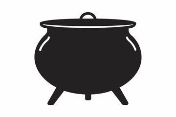 

Witch cauldron poison brew silhouette vector, Cauldron silhouette
