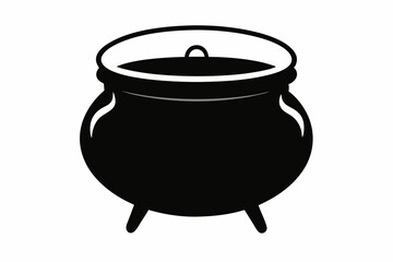 

Witch cauldron poison brew silhouette vector, Cauldron silhouette
