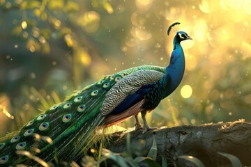 Obraz premium Peacock animal nature bird.