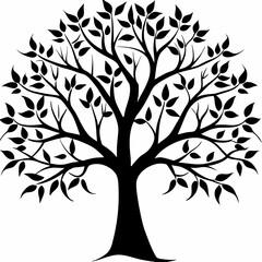 Murraya tree-silhouette