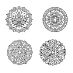Black And White Mandala Design 