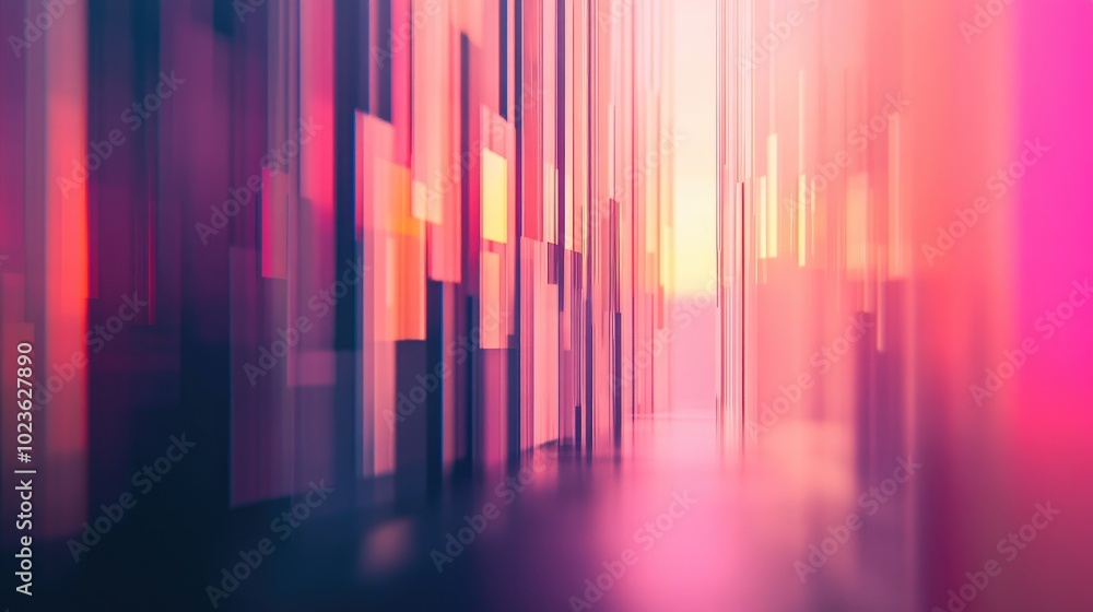 Aufkleber Artistic image featuring a blurred modern background with a gradient illustration suitable for backdrop or banner design