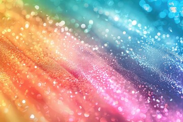 Iridescent rainbow background with glitter. Gradient stock texture with fine sparkles