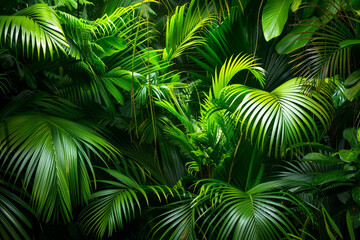 Lush Green Tropical Foliage