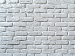 Obraz premium Minimalist White Painted Brick Wall Texture Background for Modern Interior Design and Graphic Projects