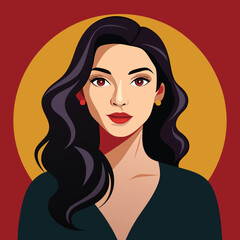 beautiful lady vector