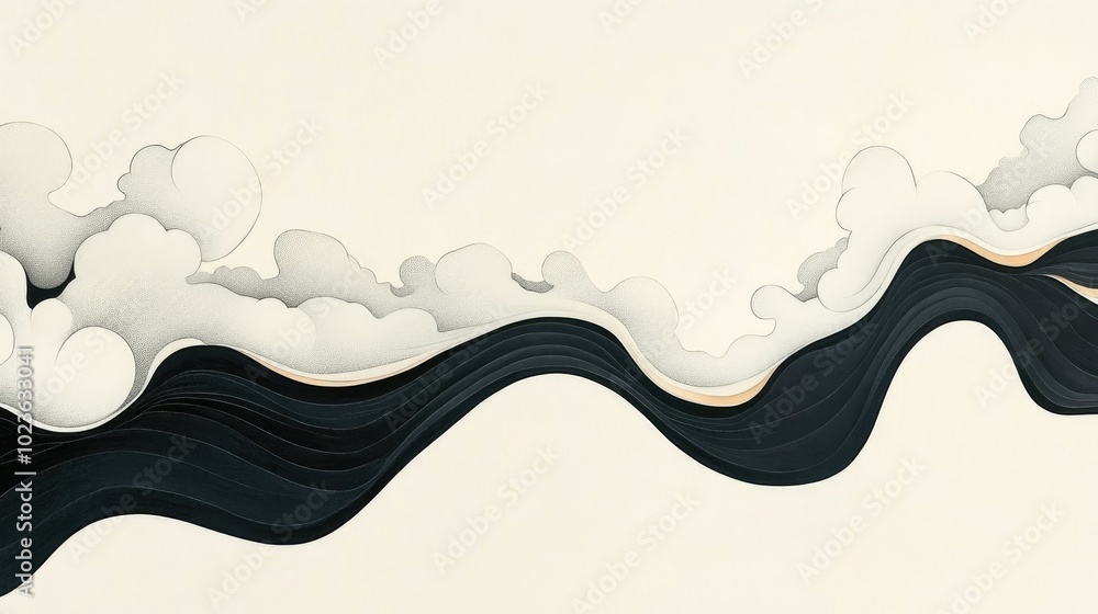 Poster burnt paper isolated on a light background with copy space