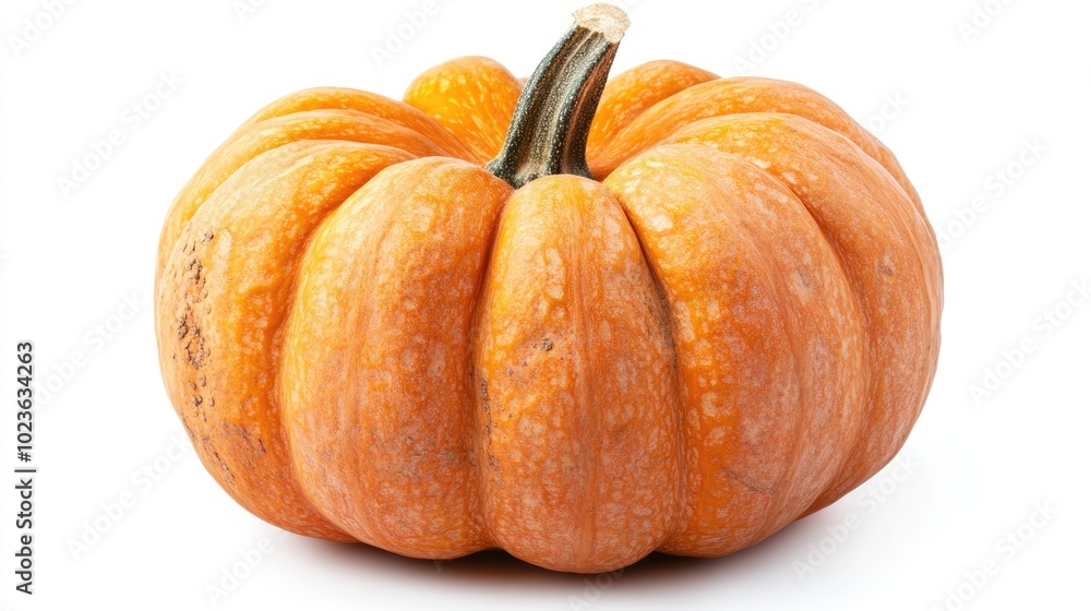 Poster pumpkin isolated on white background with clipping path and full depth of field