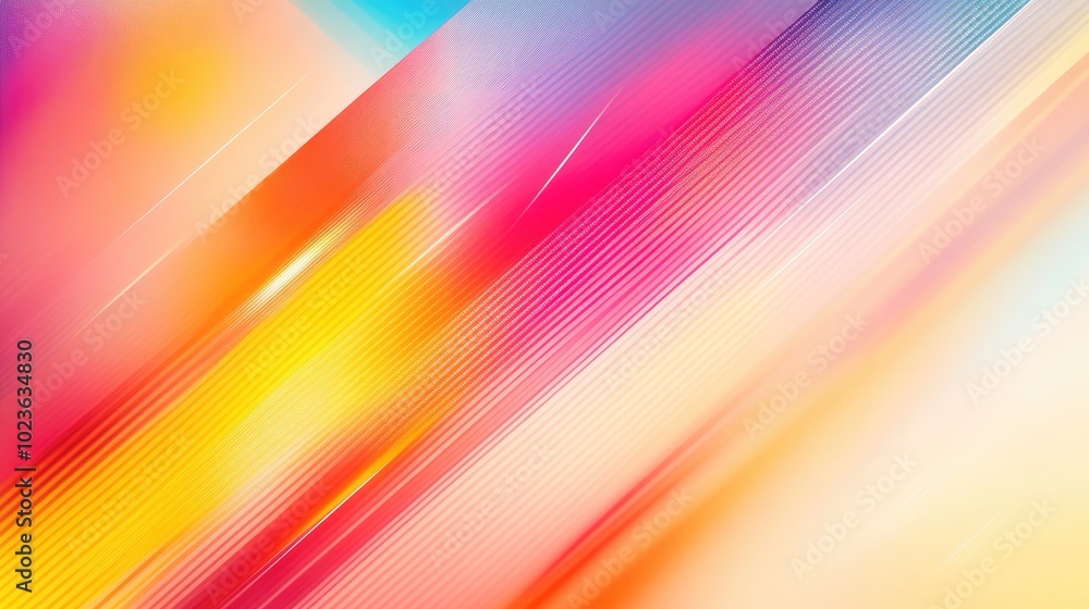 Aufkleber Abstract geometric texture featuring a vibrant blurred background with a gradient effect ideal for artwork interior design digital printing or various design elements