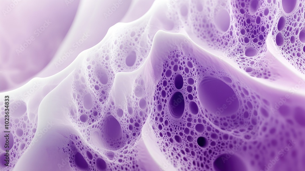 Aufkleber Abstract white and purple blurred fractal background Fantasy inspired fractal texture Digital artwork created through 3D rendering techniques