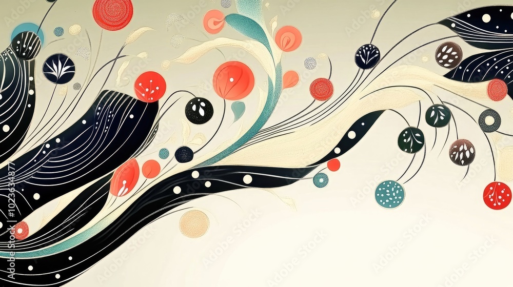 Poster Blurred Background Featuring an Elegant Abstract Design