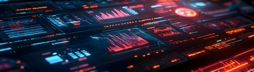 Futuristic Financial Planning Interface with AI: Extreme Close-Up of Dynamic Holographic Charts and Predictive Analytics for Advanced Budgeting and Market Forecasting in High-Tech Environment