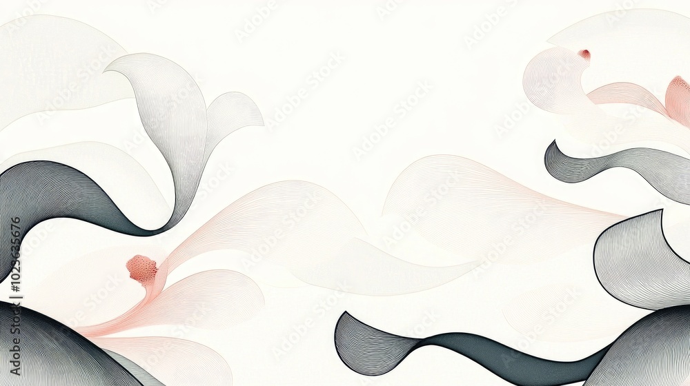 Poster blurred background featuring an elegant abstract design