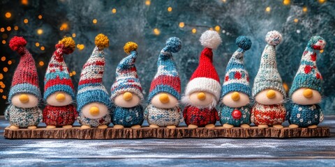 Crafting Handmade Christmas Gnome for Kids. Christmas or New Year Home decor