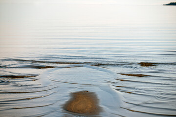 waves on the beach, medelpad,bergafjärden.sverige,sweden,norrland,mats,summer