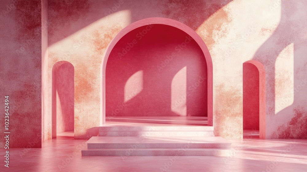 Aufkleber Abstract backdrop for product showcase 3D rendering