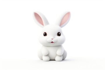 Fototapeta premium Bunny mammal animal white.