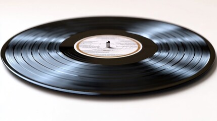 An elegant vinyl record rests on a turntable, inviting moments of musical nostalgia