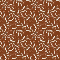 Abstract elegance pattern with floral background.