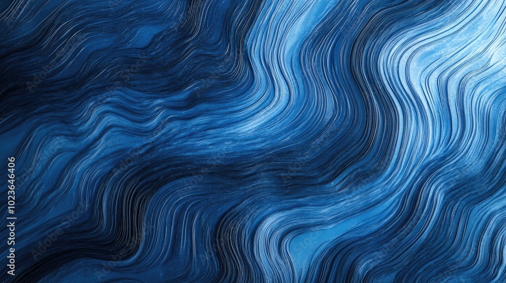Aufkleber Abstract fantasy background featuring a textured blue gradient 3D background design elements enhance visual depth and interest