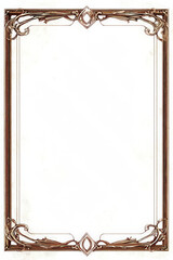 White background with a border for a trading card game. Book frame