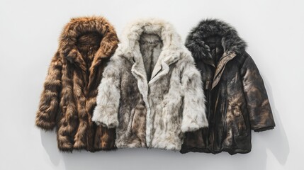 Winter outerwear - fur coat.