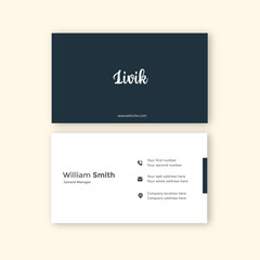 Business card design vector image