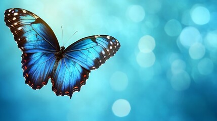 Morpho butterfly wings with texture background.