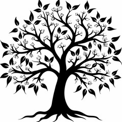 Obraz premium almond-tree-silhouette