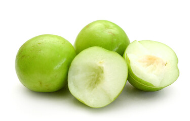 The imperial concubine's milk dates are placed on the white background - stock photo
