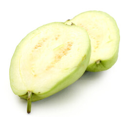 Guava on white background - stock photo
