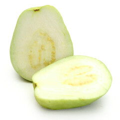 Guava on white background - stock photo
