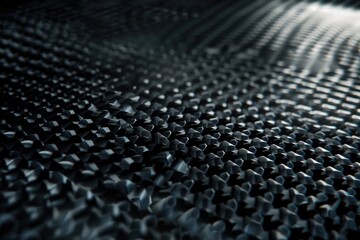 Fototapeta premium Black background of carbon fibre texture