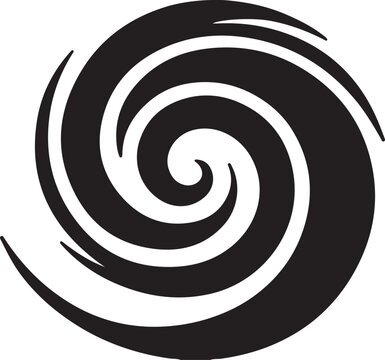 hurricane silhouette design vector art illustration