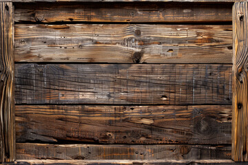 A wooden frame with a brown background