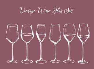 Wein Glas Set Rotwein