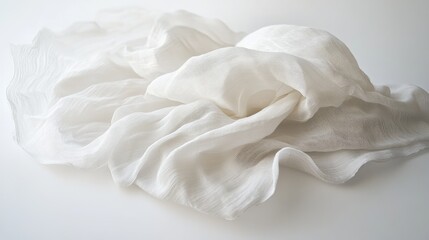 Obraz premium Textured Scarf on White Background