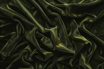 Obraz premium Luxury dark olive velvet background with military green texture.
