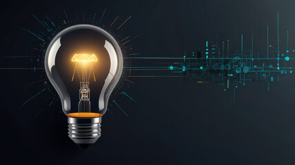 Innovative Light Bulb Concept with Digital Elements