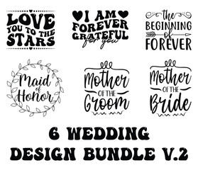 Wedding design SVG bundle