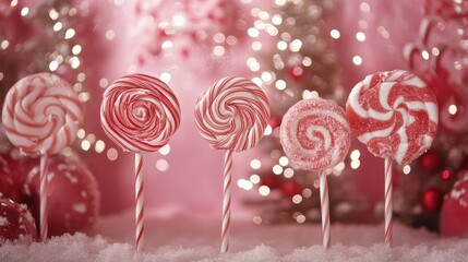 festive candy backdrop