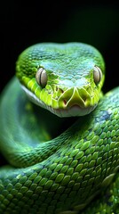snake, green, reptile, animal, nature, tree, python, wildlife, scales, wild, viper, eye, boa, serpent, zoo, poisonous, snakes, mamba, head, closeup, danger, dangerous, ecology