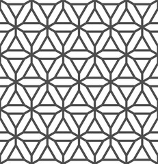 Seamless geometric pattern of triangles and octagons. Background vector illustration.