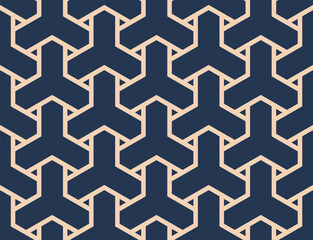 Seamless geometric pattern of triangles and octagons. Background vector illustration.
