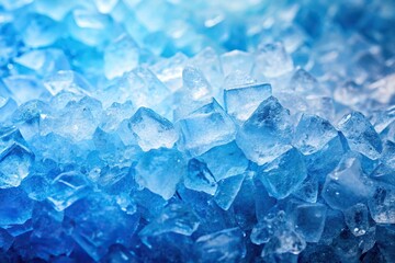 Obraz premium Abstract blue ice texture background in blue and white gradient Extreme Close-Up